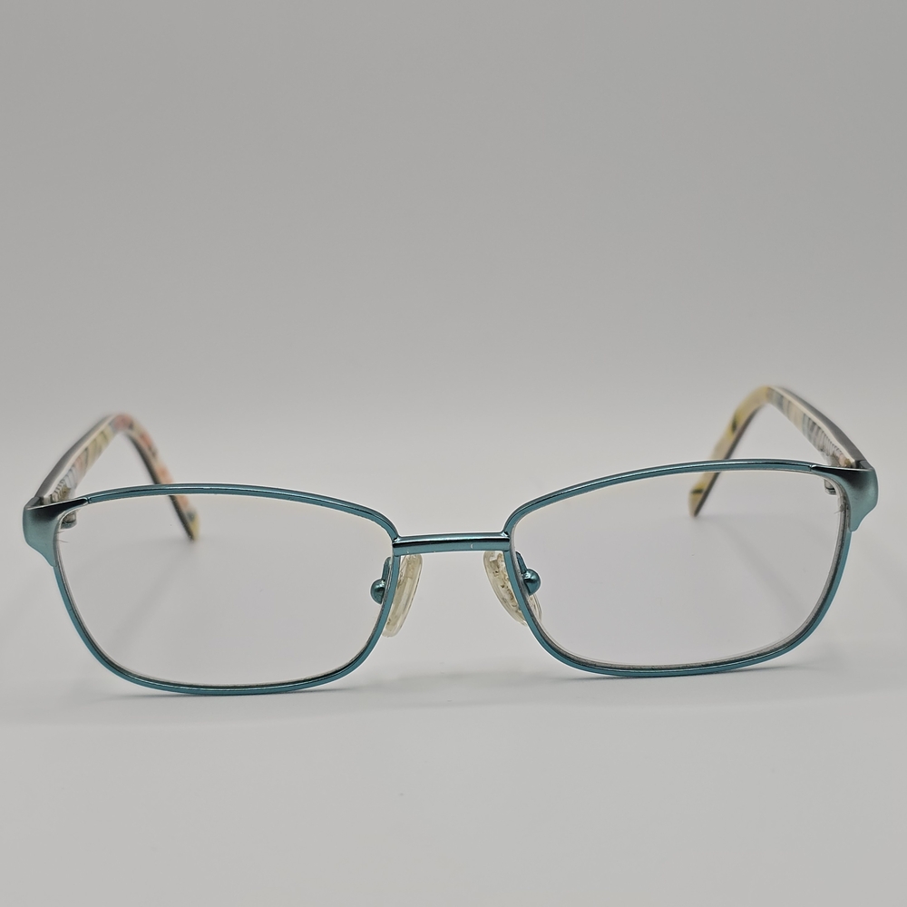Vera Bradley Everly Desert Patchwork DSP 47-15-125 Teal Glasses: FRAMES ONLY